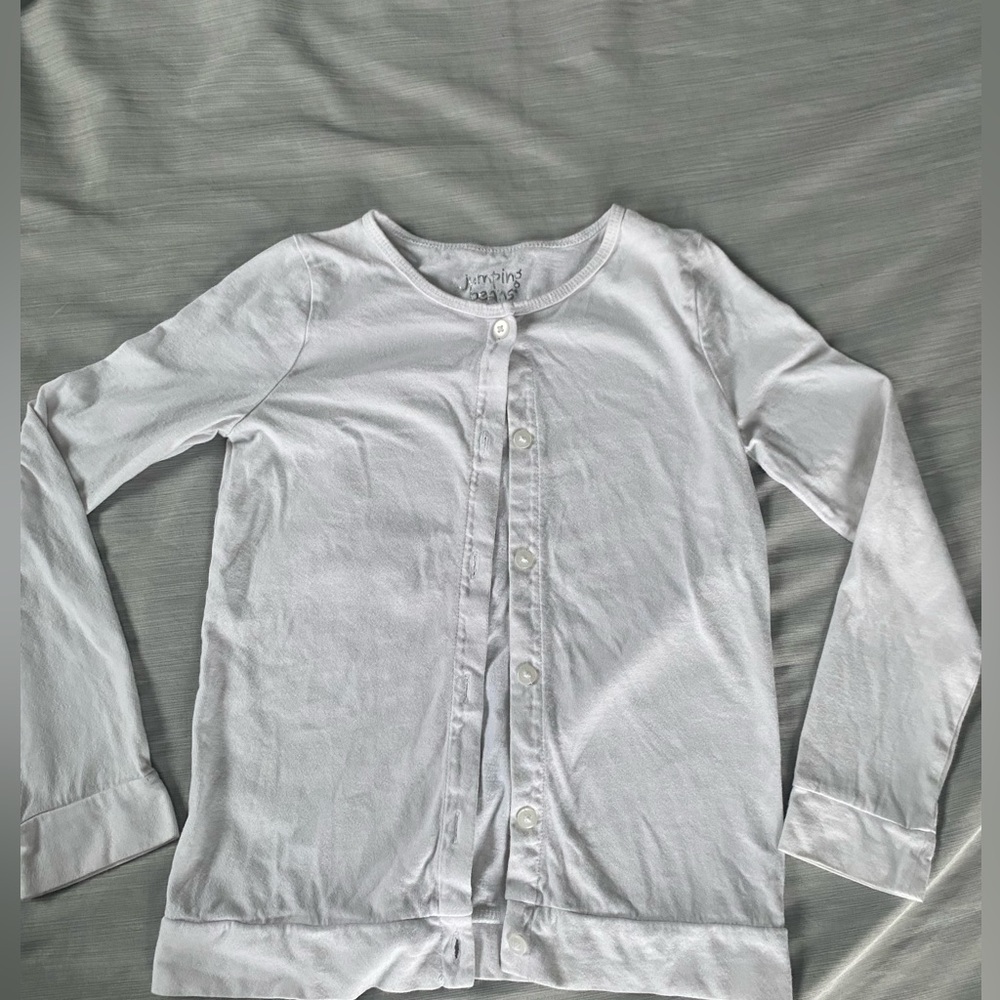 Jumping Bean Size 6x white cardigan